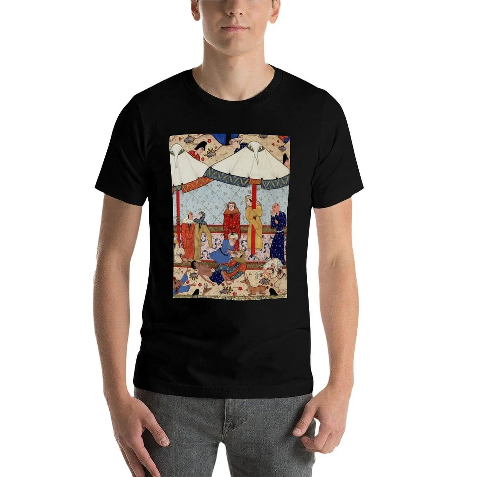 Персидская футболка Подвопись Лейла и Маджин 16 века футболки с рисунком