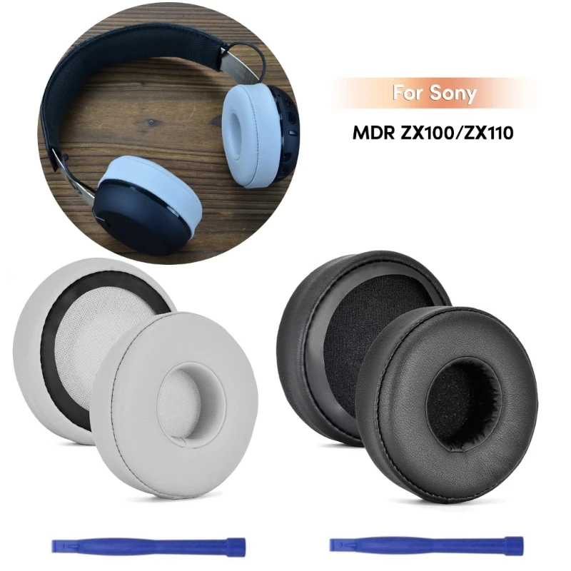 

Comfortable Ear Pads Ear Cups for MDR-ZX100/ZX110 Earphones Earcups Sleeve Dropship