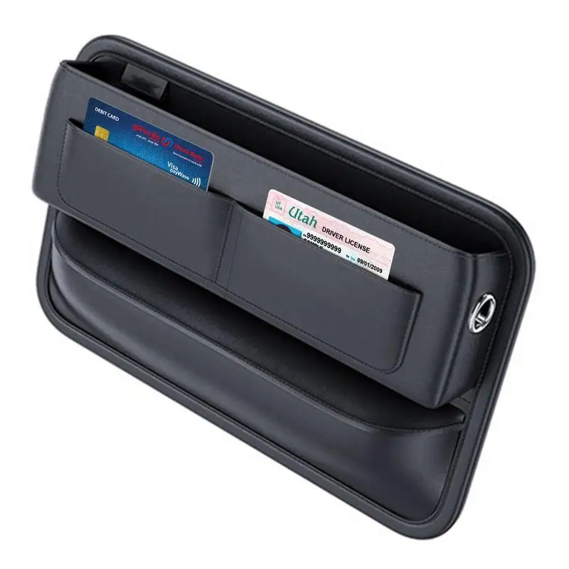 

Органайзер 2 в 1 для зазора на сиденье, многофункциональный органайзер для сиденья, чтобы заполнить зазор между сиденьем и консолью, защита о...