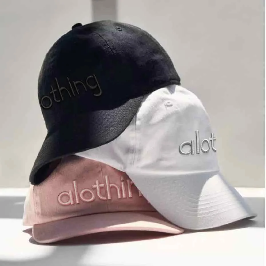 Alothing Дышащая Хлопковая Спортивная Кепка С Солнцезащитным Козырьком Унисекс