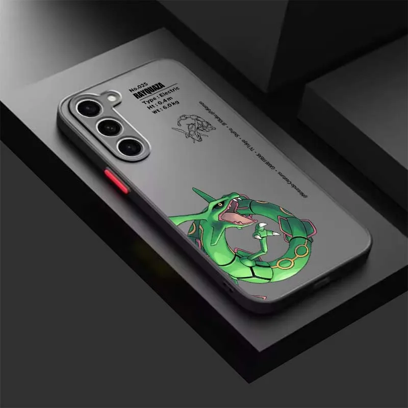 P-Pokemons Gengars Pikachus For Samsung Galaxy S25 S24 S23 S22 S21 S20 S10 S9 Ultra Plus FE 5G Frosted Translucent Phone Case