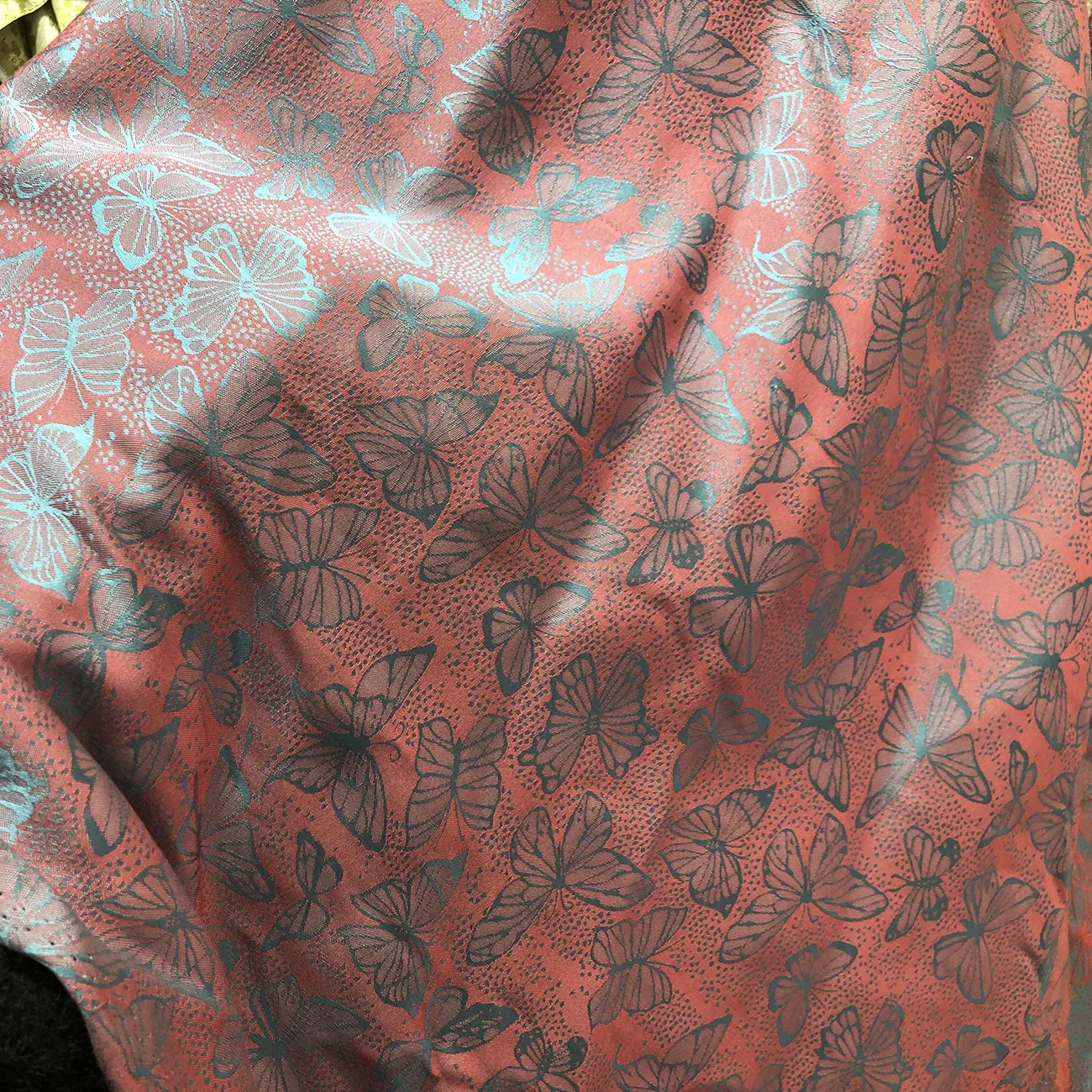 

Damask Brocade Fabric Imitation Butterfly Soft Silk Jacquard Fabric for Horse Face Skirt Cheongsam Kimono Dress 5yards X1.45yard