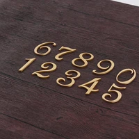 nordic retro style brass address number customized house numbers for home gates sticker antique copper house number sign