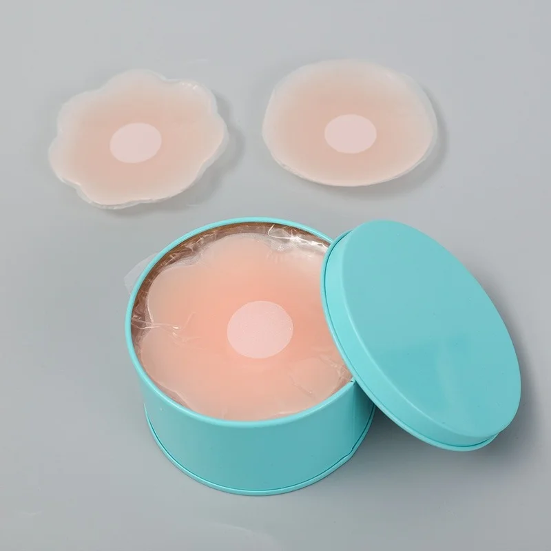 12Pcs Women Breast Petals Lift Nipple Cover Invisible Petal Adhesive Strapless Backless Stick on Bra Silicone Breast Stickers