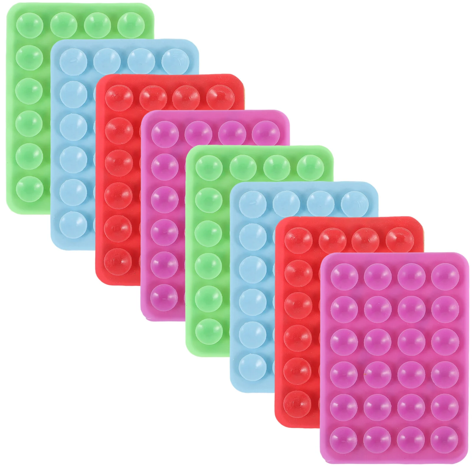 

8 Pcs Paste Silicone Suction Phone Case Adhesive Mount Cup Holder Large Cups The Car Sticky Cell Mobile Bracket