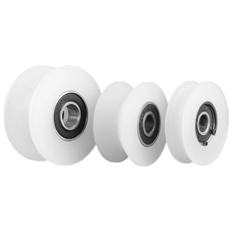 1 шт. нейлоновый ролик, полипропиленовый шкив, V-образный ременной подшипник, U-образный тяжелый подъемник, H-образное гусеничное колесо, внутренний диаметр 8 мм, 10 мм, 12 мм