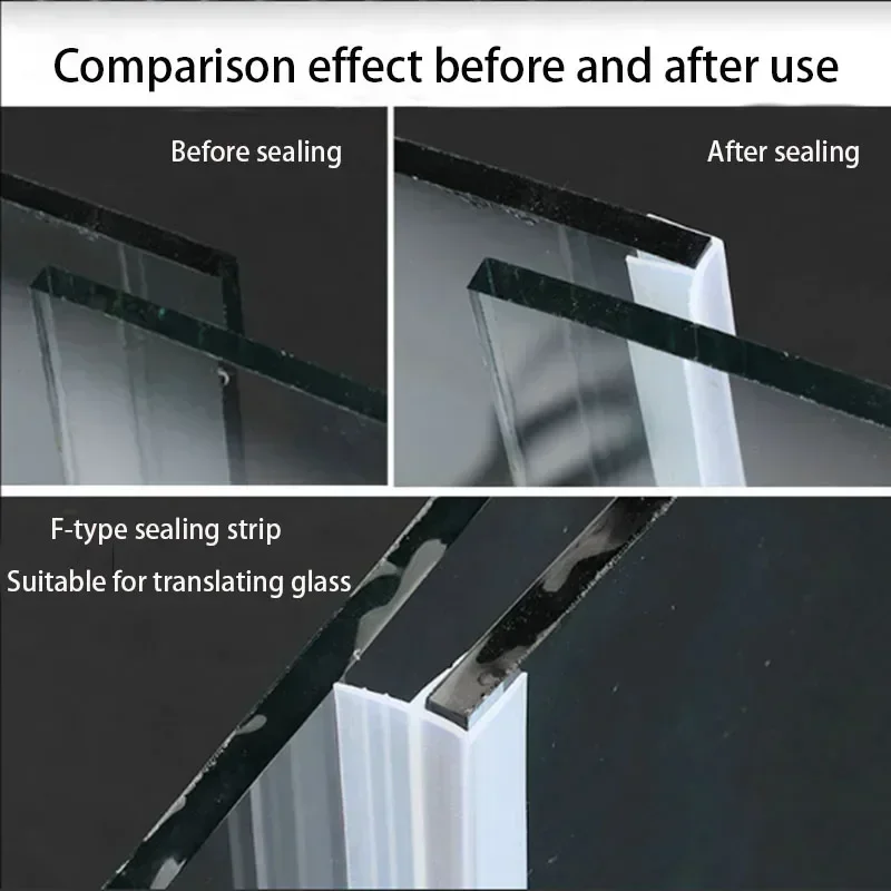 Уплотнительная Лента Из Силиконовой Резины В Форме F/h Безрамная Прокладка Для