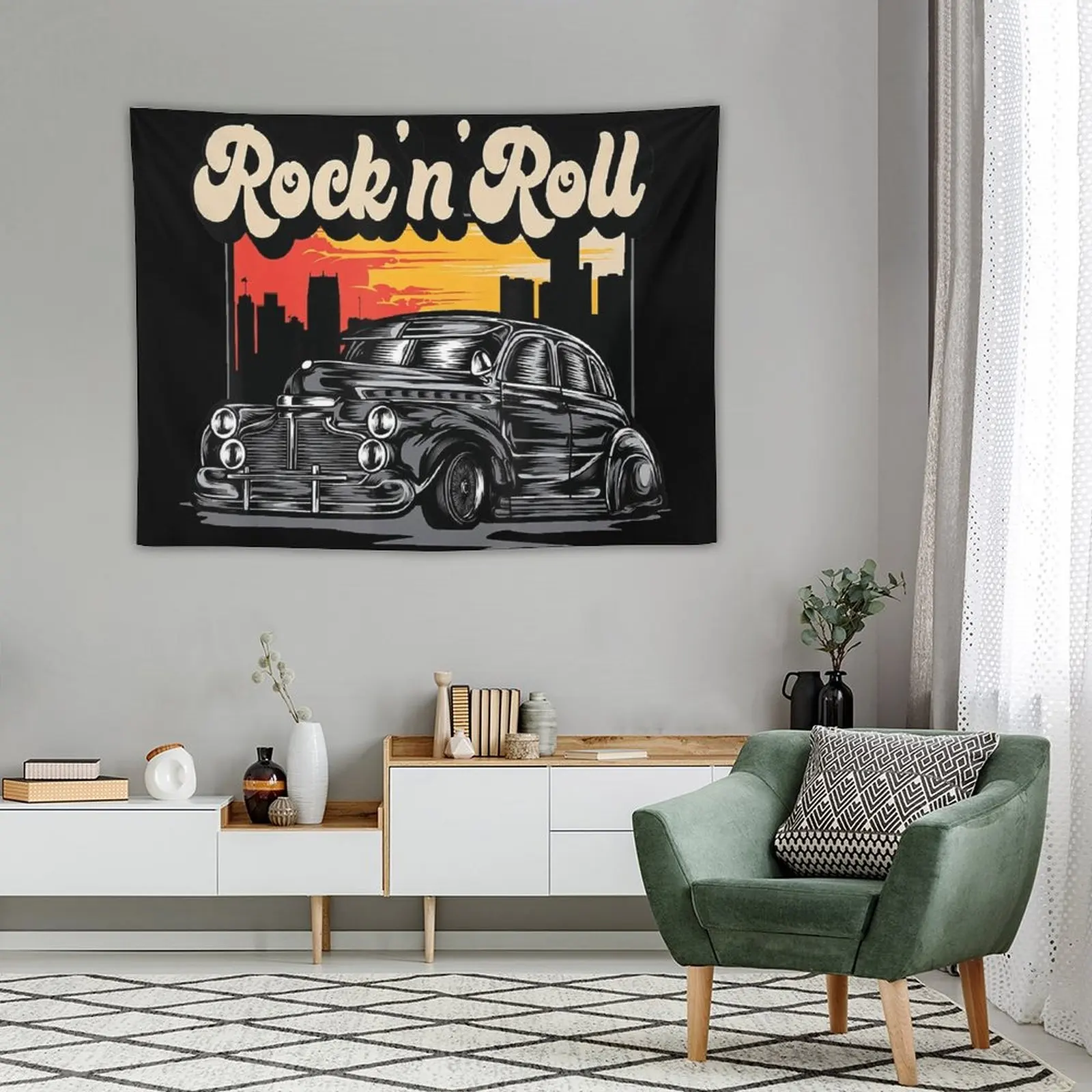 Гобелен в стиле рок-н-ролл украшения для дома художественные Настенные обои