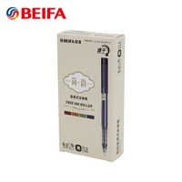 beifa 12pcs jian yun straight liquid gel ink pens rollerball pen quick drying needle tip 0 5mm for school supplies student