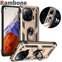 for xiaomi mi 11 10 9 t pro lite shockproof phone case redmi 9t 9se cc9e a3 mi note10 cover with ring military car holder capa