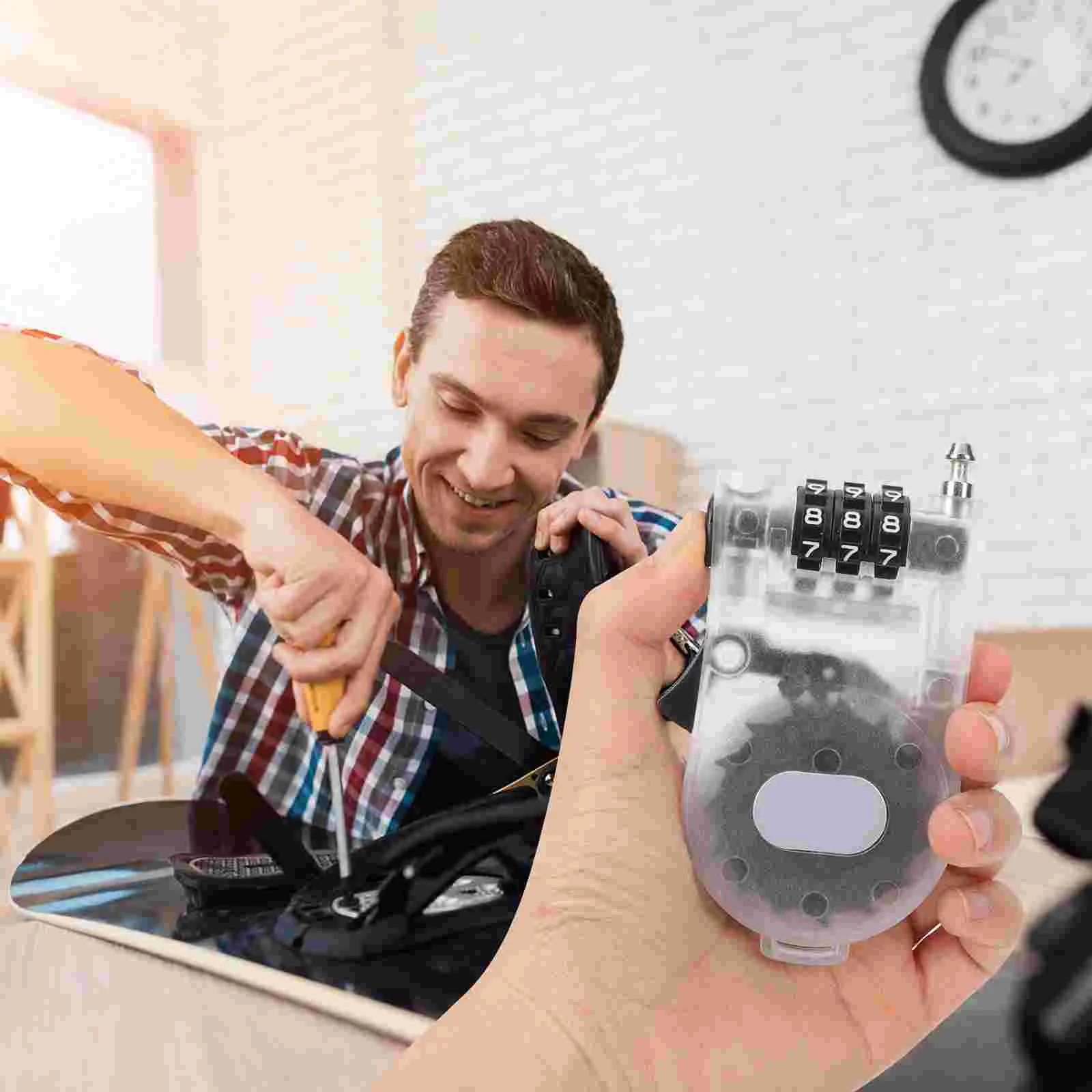 

Lock Scooter Snowboard Locks Bike Ski Gear Protectionsnowboarding Stroller Coded Luggagesafety Boots Cable Mountain Compact