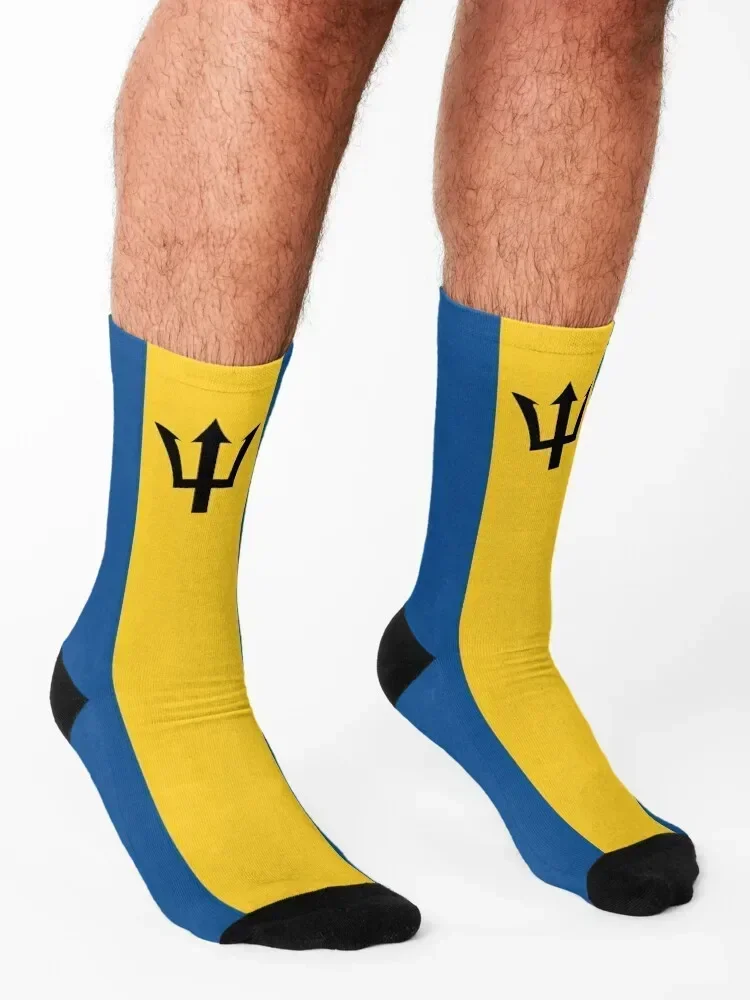 Носки с флагом Барбадоса баскетбольные зимние термобелье рождественский