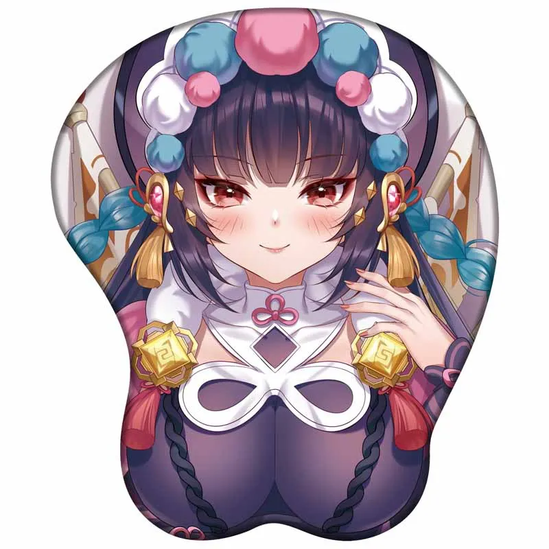 

Игровой коврик для мыши с 3d-рисунком Genshin Impact yunjin с милыми девушками, мягкий гелевый игровой коврик для мыши с поддержкой запястья для женщин и мужчин на Рождество