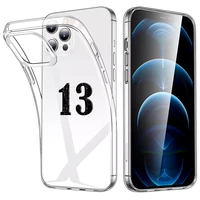 2022 ip13 silicon clear case for iphone 13 pro se3 transparent ultra thin cover iphone 11 12 promax xr xs 8 7 6 plus 6s case
