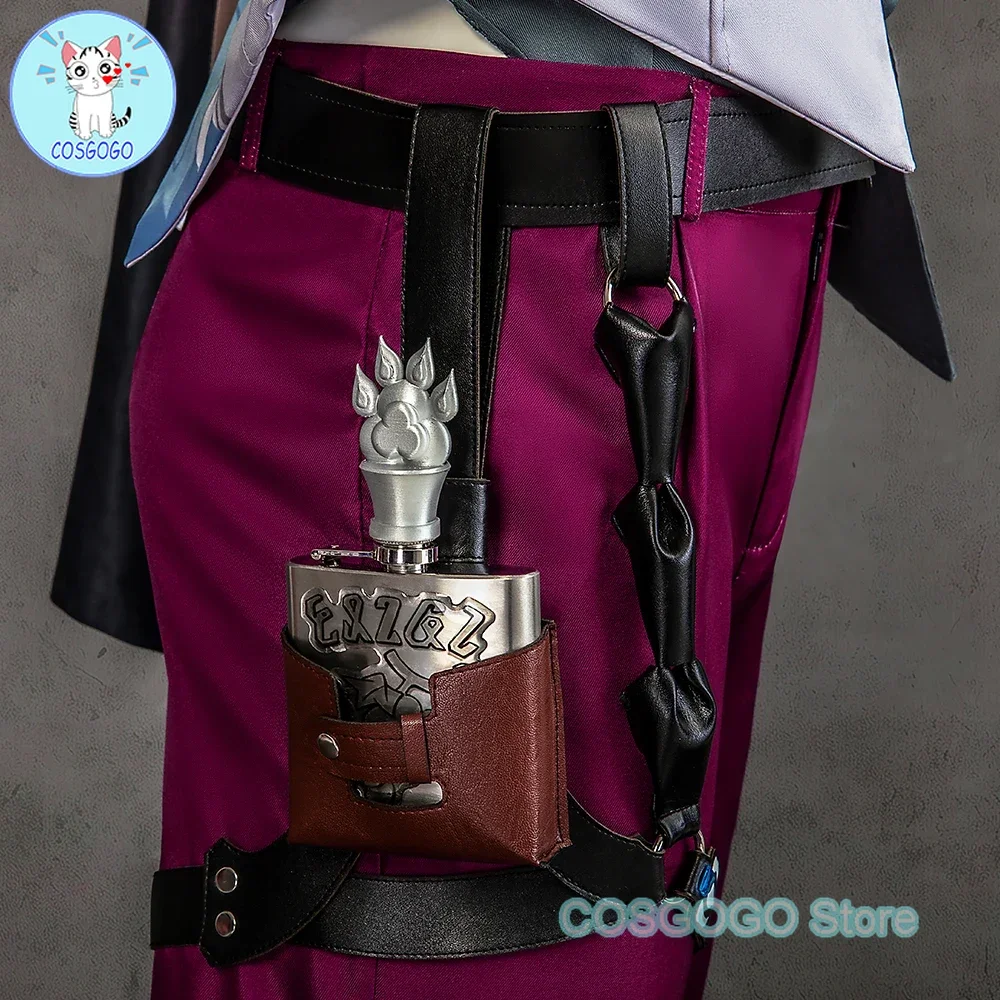 Костюм для косплея хонькай звезда рельс Галлахер парик брюки рубашка жилет