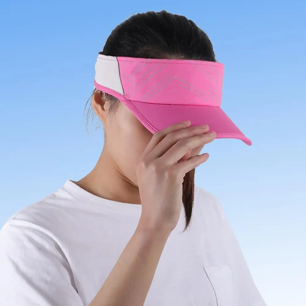 

Sun Hat Empty Top Beathable Long Brim Summer Outdoor Sports Baseball Visor Cap for Travel