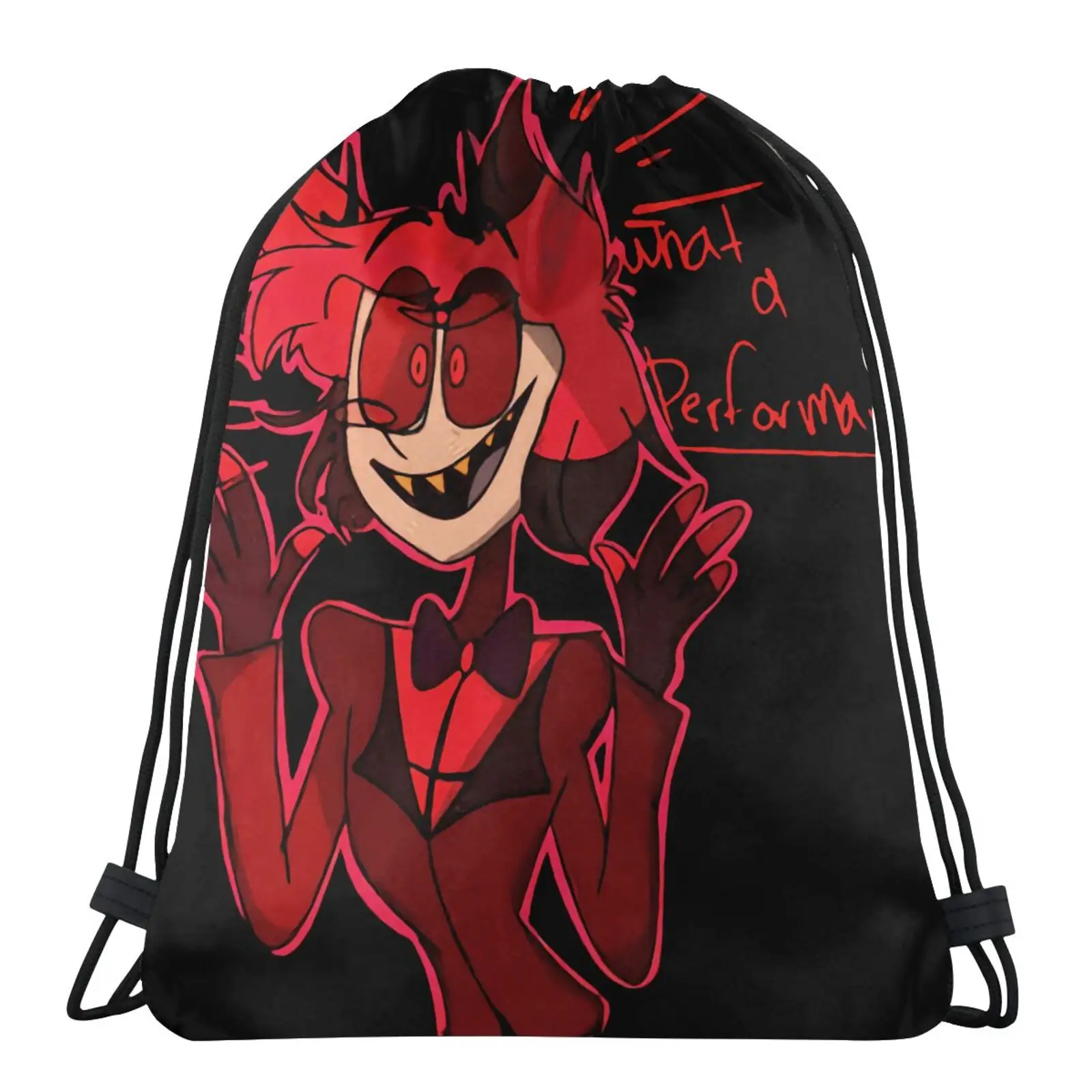 

Сумки Hazbin Khach San Ao Thun Xs3Xl для мужчин и женщин, рюкзаки для физической культуры, сумки на шнурках из органзы, сумки для покупок