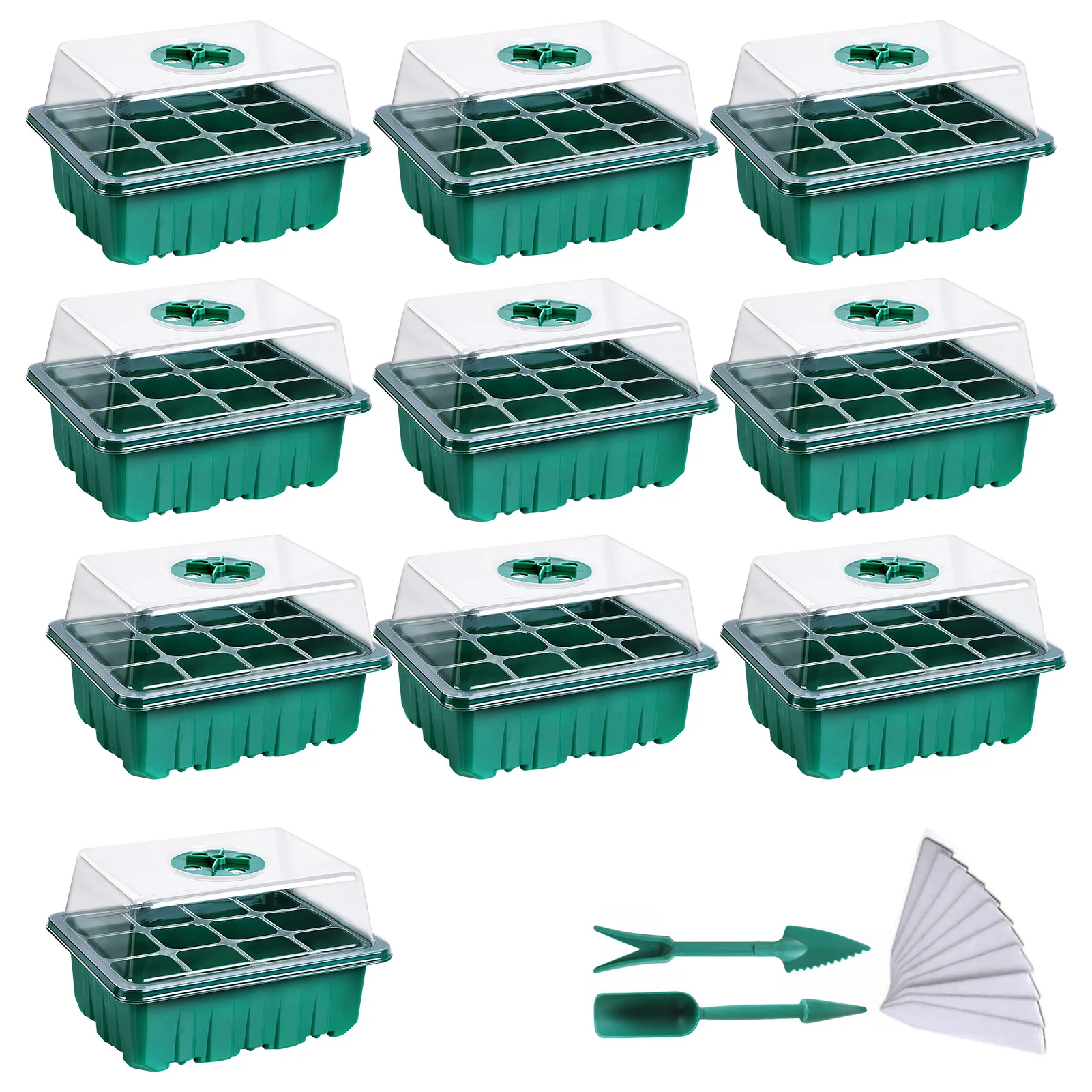 

10 Pack Reusable Seed Boot Disk Plant Seed Starter Trays Kit Seed Starter Kit Seedling Tray Starter Greenhouse Growing Trays