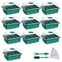 10 pack reusable seed boot disk plant seed starter trays kit seed starter kit seedling tray starter greenhouse growing trays