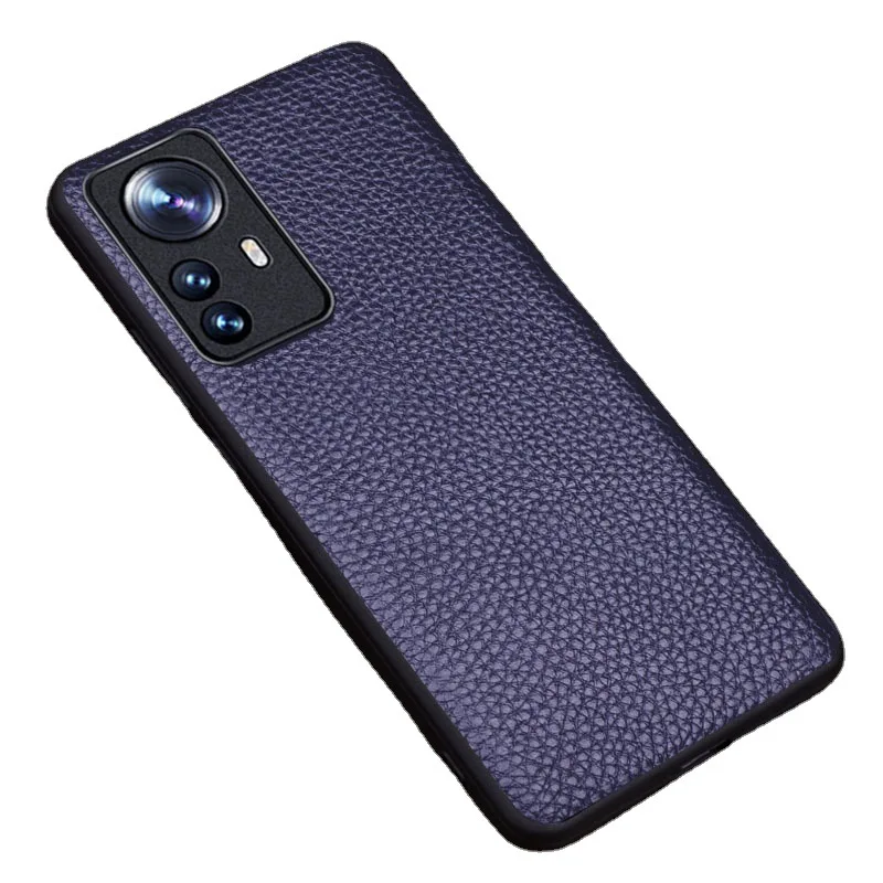 Hot New Luxury Genuine Leather Magnetic Litchi Grain Cover Mobile Phone Book Case For Xiaomi Mi 12 12x Pro Phone Cases Funda