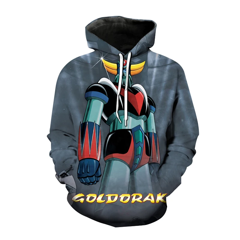 Мужские и женские толстовки с капюшоном 3D-принтом НЛО в стиле аниме