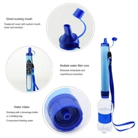 outdoor drinking water filtration purifier emergency life portable survival straw water filter fishing climbing travel camping