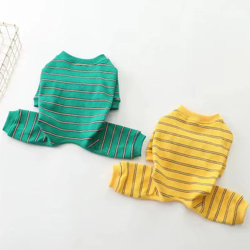 

Теплый зимний комбинезон с полосками для собак, зимняя одежда, Толстовка для маленьких собак, тренировочный костюм для щенков, 3 л