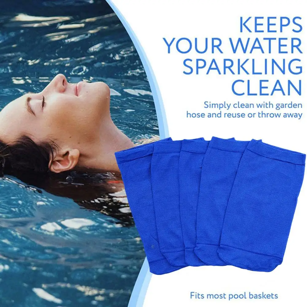 

10 pcs Set Swimming Pool Filter Socks Nylon Swimming Pool Garbage Cover Dust Leaves Anti Fouling Swimming Pool Mesh Filter