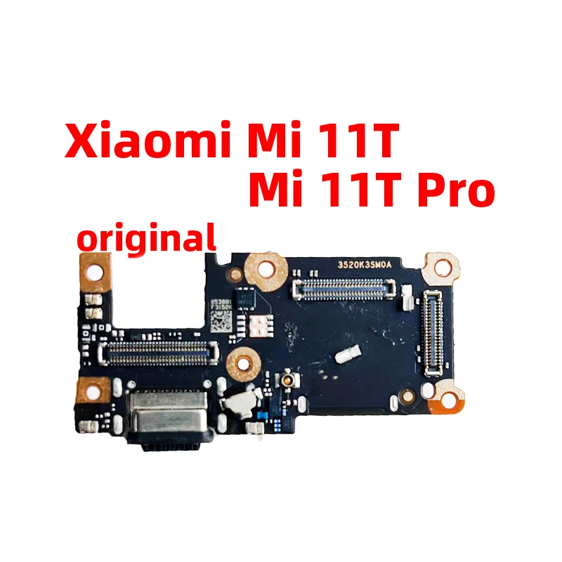 Фото 1 шт. оригинальный для xiaomi Mi 11T 11T Pro док-разъем USB зарядное устройство зарядный порт гибкий кабель Замена платы №2
