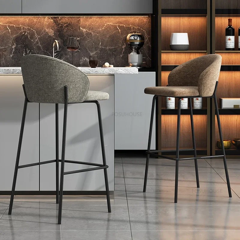 

Роскошные железные барные стулья светильник, современные минималистичные подставки для кухни в скандинавском стиле, высокий стул для отдыха