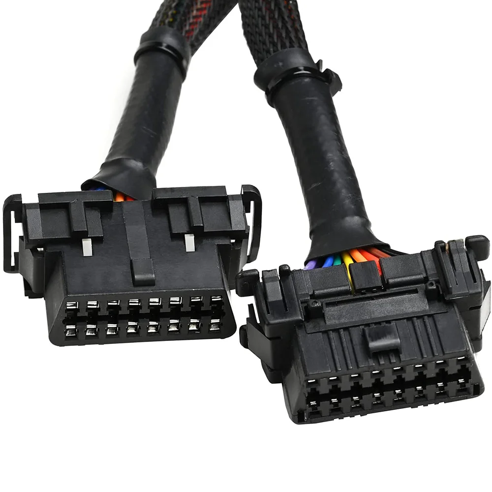 Разветвитель OBD2 16-контактный разветвитель OBD II удлинитель 1 штекер и 2 шт. адаптер