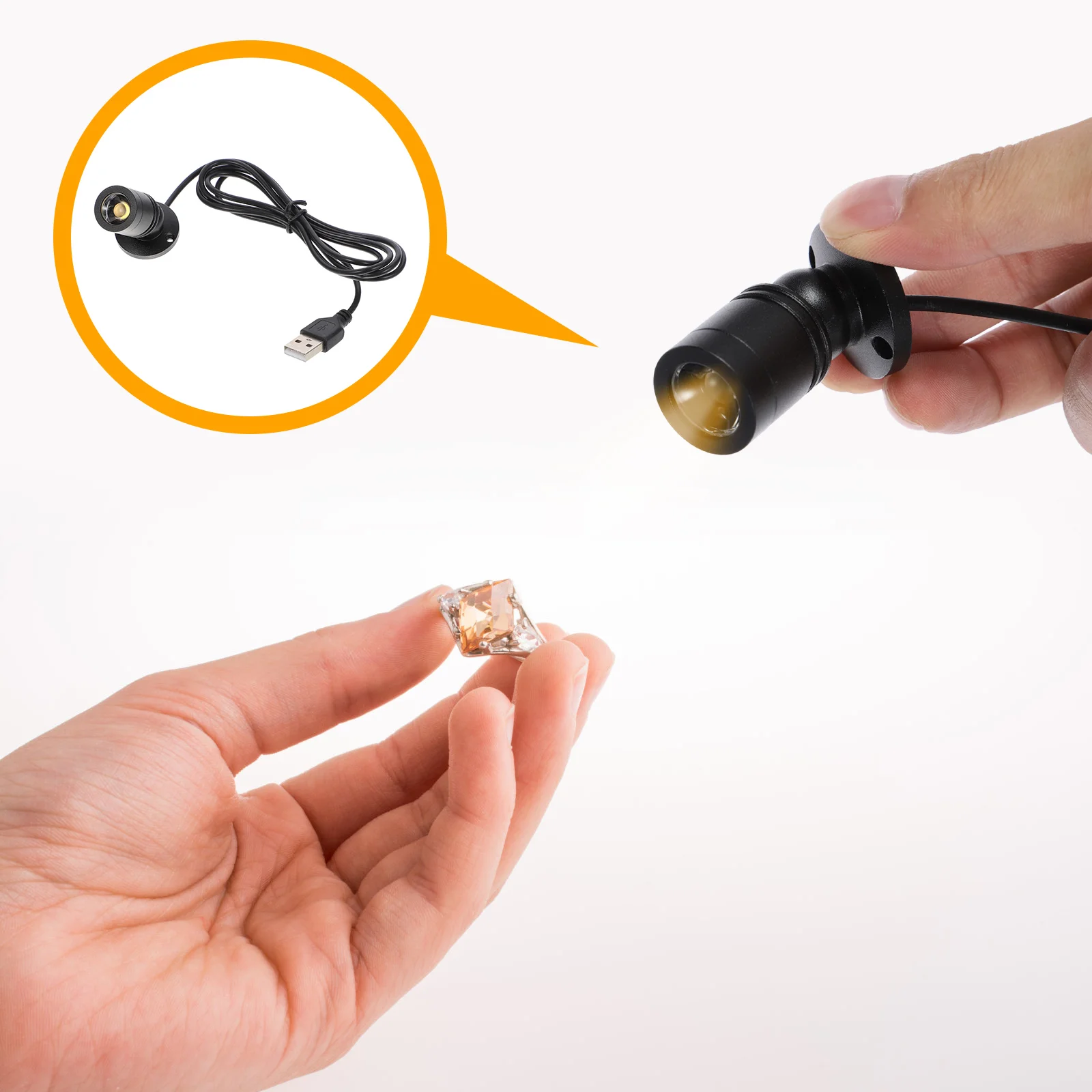 USB небольшой прожектор для дома черные полки шкаф ювелирных изделий дисплей из
