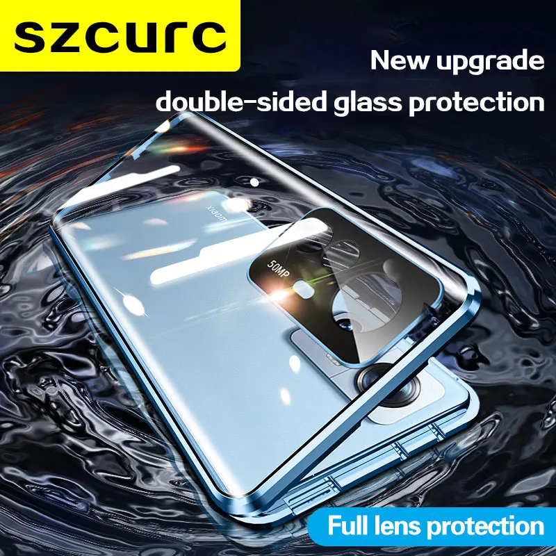 Kup Do Obudowy Huawei Nova 9 Pro. Nowa 360 ° Pełna Ochrona Revent Peep Magnetyczna Adsorpcja Szklana Osłona Telefonu Nova 10 Novo 8 Nove 7