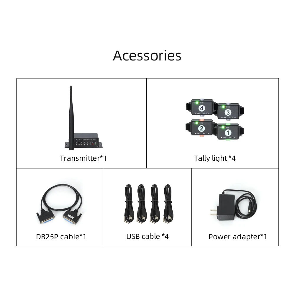 Система подсветки на 4-х участников для видеокоммутатора VMIX Blackmagic ATEM