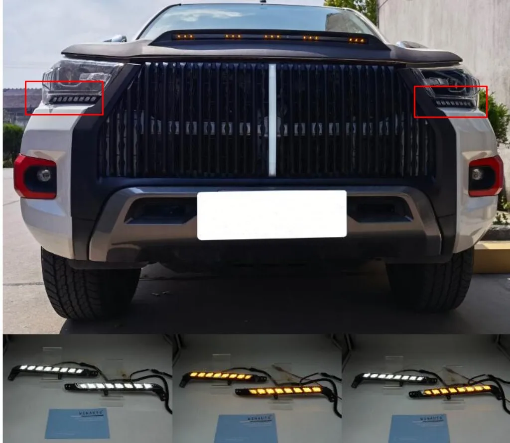 

JanDeNing LED Tear Eyebrow Light Driving Lamp Replacement for Toyota Hilux 2020