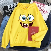 kawaii spongebob clothes hoodie cartoon cute anime hoodie couple wear pullover top gift hoodies women