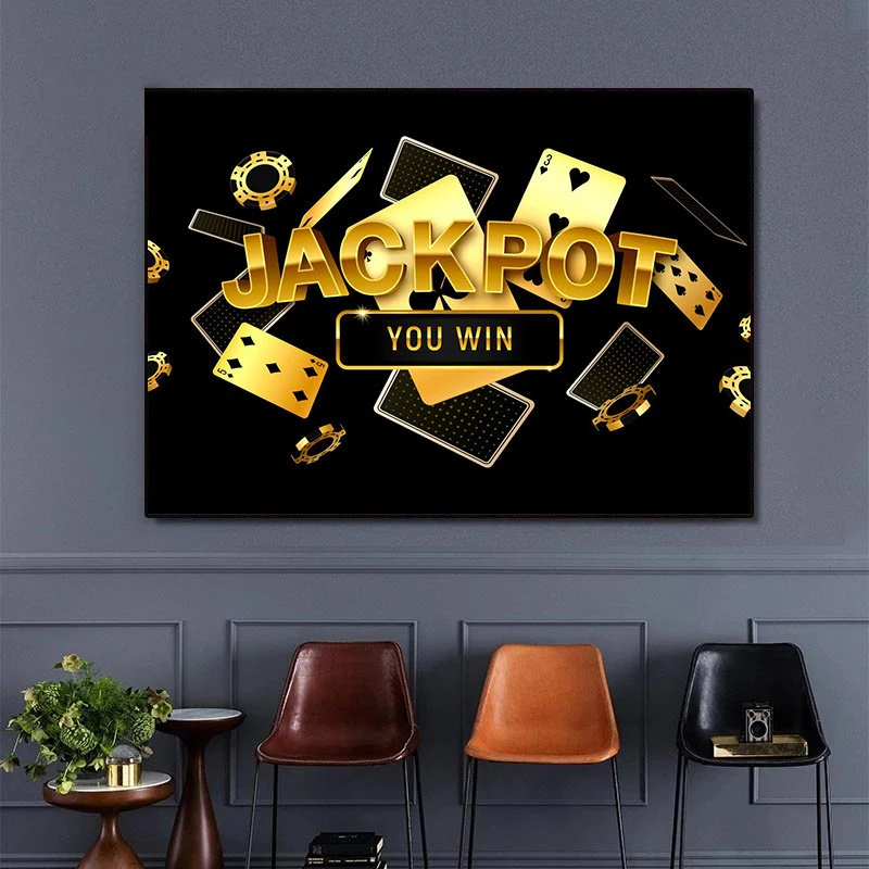 Постеры для казино покера домашний декор настенное искусство картины бара клуба