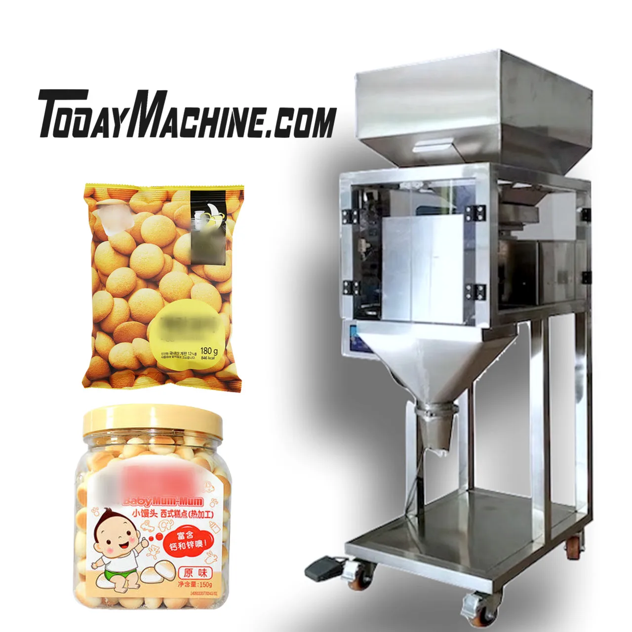 

Linear Weigher 1kg Nuts Grain Coffee Beans Packing Machine