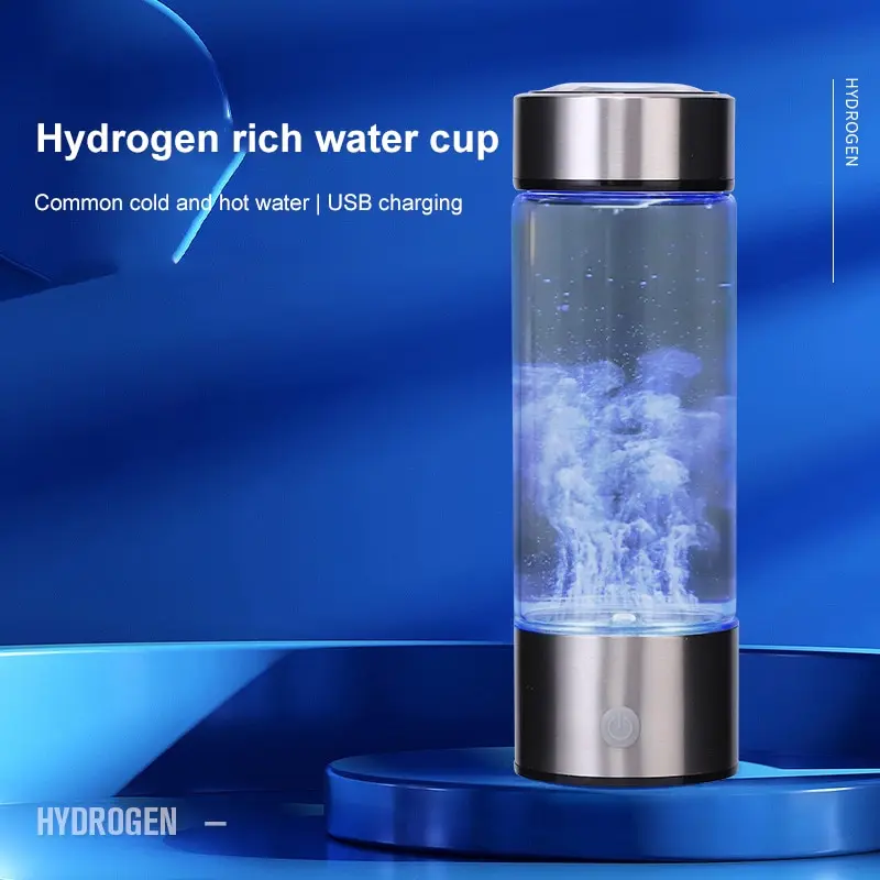 1pc 450ml Portable Hydrogen Water Generator 3 Minutes Mode H