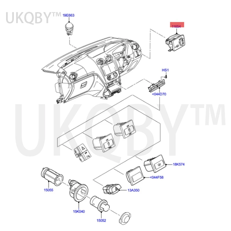 Применяется для переключателя фар rd cu s 9M5T13A024AA