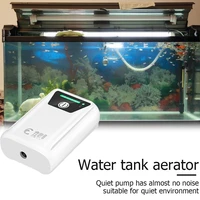 adjustable portable fish tank oxygen pump aquarium air pump usb charging rechargeable lithium battery operate bubbler