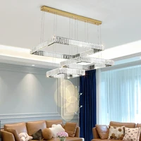 led nordic pendant lights k9 crystal luxury chandelier living room dining room bedroom pendant lamp 110v 260v indoor lighting