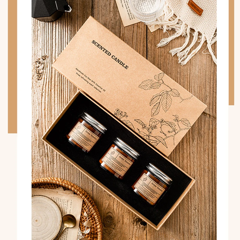 

Aromatherapy Candle Set 3 Pack Father Day Birthday Gifts Scented Candles for Men/Women Stress Relief Relaxing Candle Home Decor