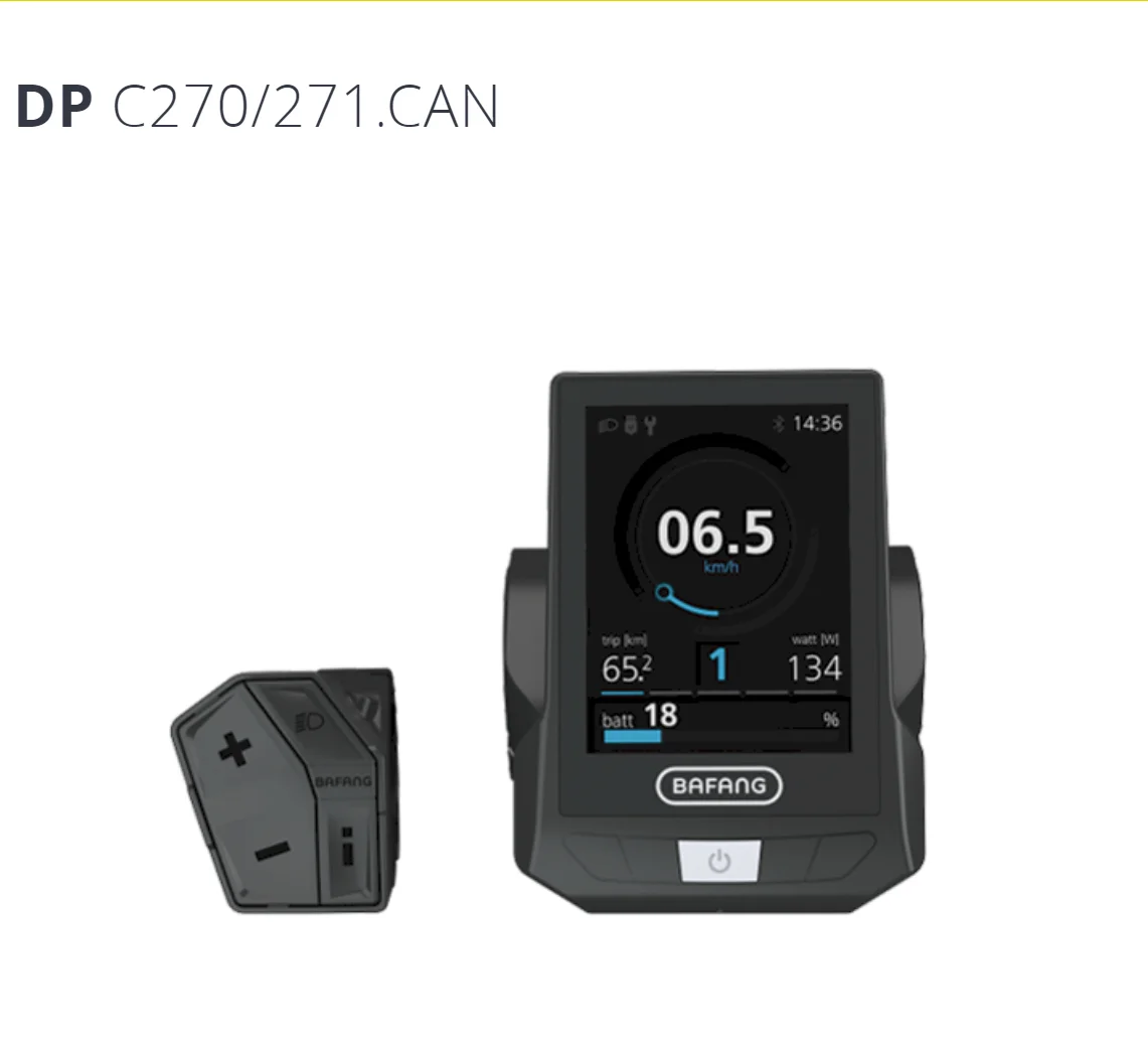 BAFANG DPC271 Дисплей ЖК-дисплей для электрического велосипеда MID Motor M500 M510 M600 G510 M620 G520