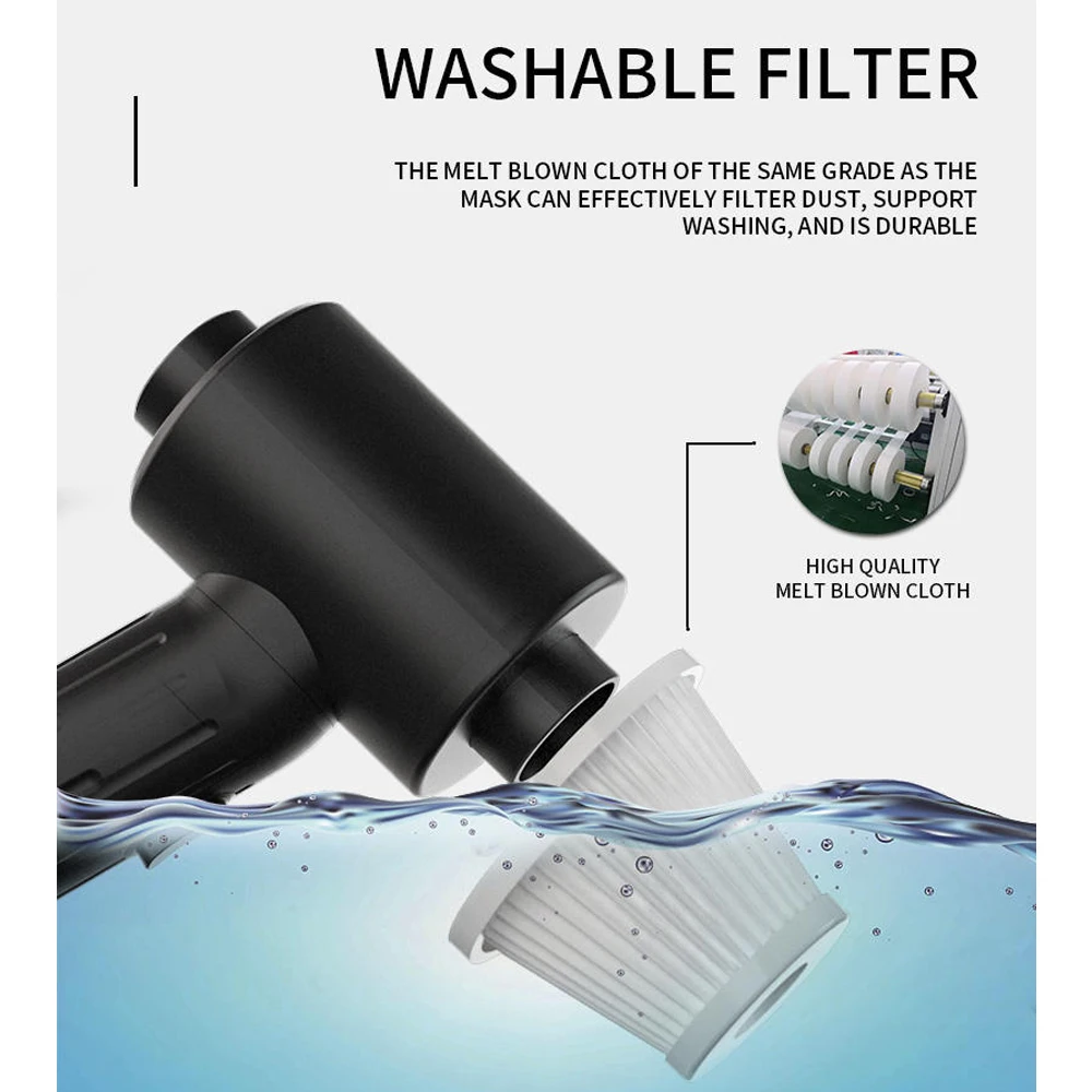 Аккумуляторный ручной беспроводной пылесос 6000 мАч автомобильные пылесосы 5000 Па |