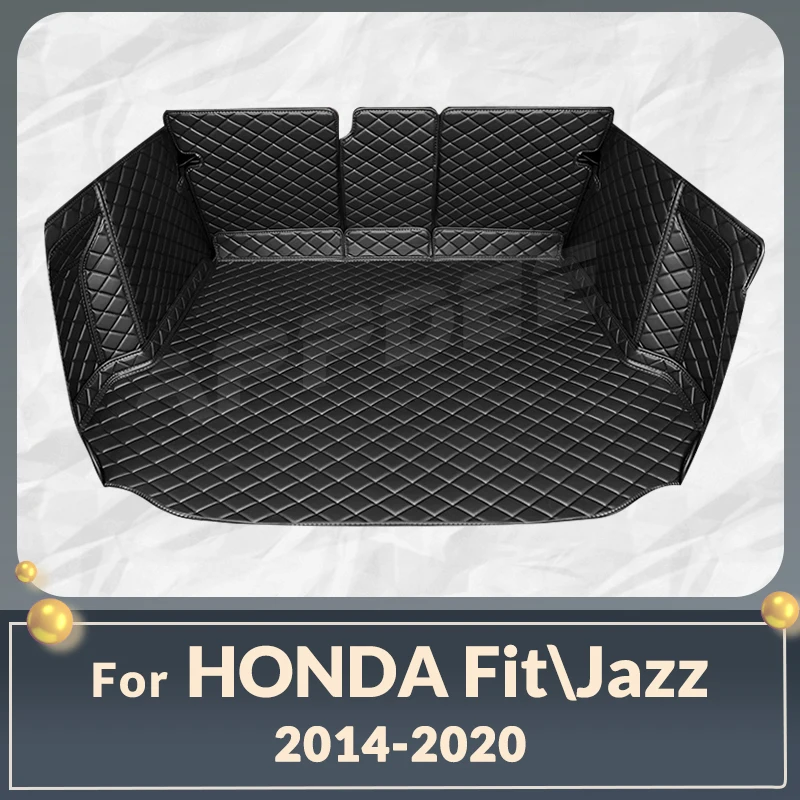 

Автомобильный коврик для багажника с полным покрытием для Fit JAZZ 2014-2020 19 18 17 16 15, защитная накладка на багажник автомобиля, аксессуары для защиты салона автомобиля