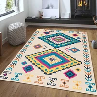 Boho Retro Style Moroccan Rugs Fresh and Clean Rugs Large Size Floor Mats Suitable for Bedroom Kitchen Living Room