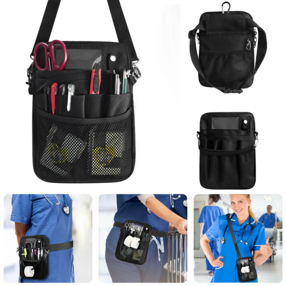 

1Pcs Nurse Storage Practical Waist Bag Pocket Belt Organizer Pouch Pack Tool For Physician Assistants Dentists Pharmacists New