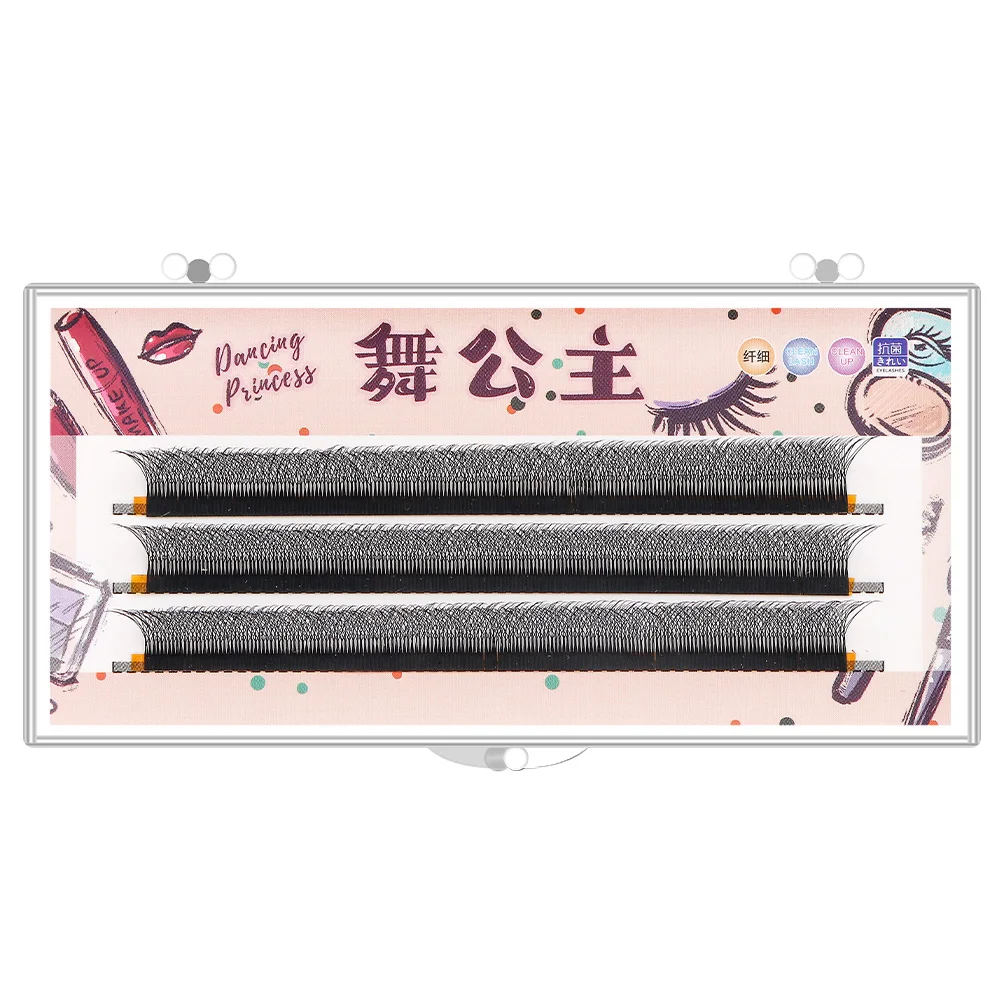 Натуральные мягкие 3D ресницы QSTY YY-образной формы 0.07