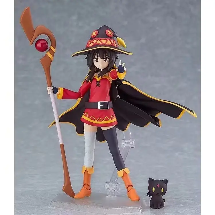 Figma 407 Konosuba Божье благословение в этом чудесном мире аниме-фигурка фигурки Megumin